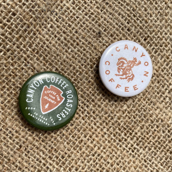 Canyon Coffee Roasters Button Pins