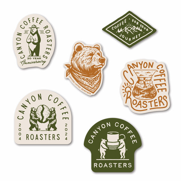 Canyon Coffee Roasters Sticker Pack