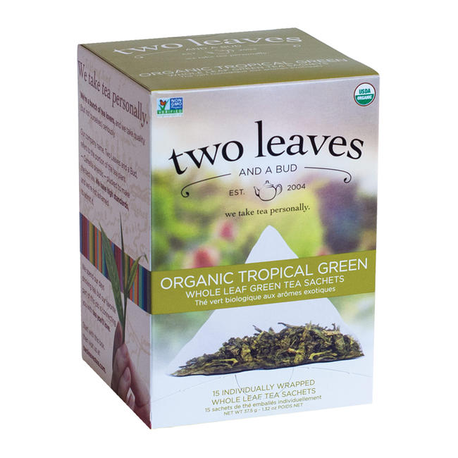Two Leaves and a Bud Organic Tropical Green