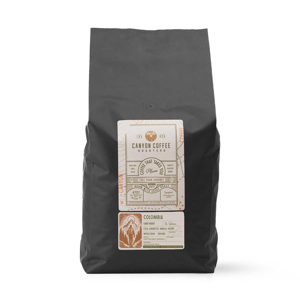 Bulk bag of Colombia La Sirena Cherry Coke OD coffee