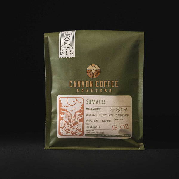 16 ounce bag of regular Canyon Coffee Roasters Coffee