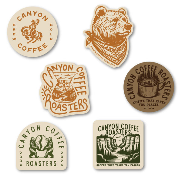 Canyon Coffee Roasters Sticker Pack