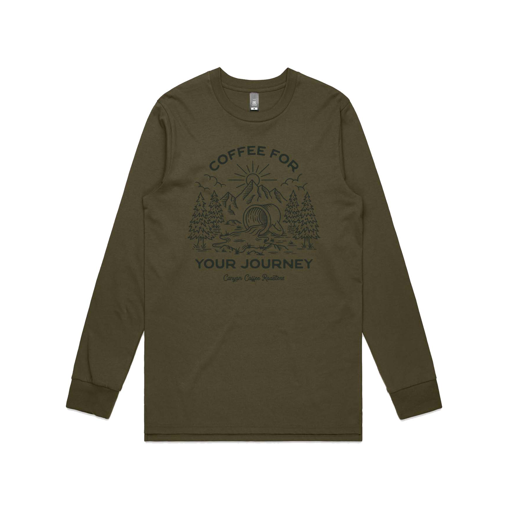 Canyon Coffee Roasters Long Sleeve Shirt, Green