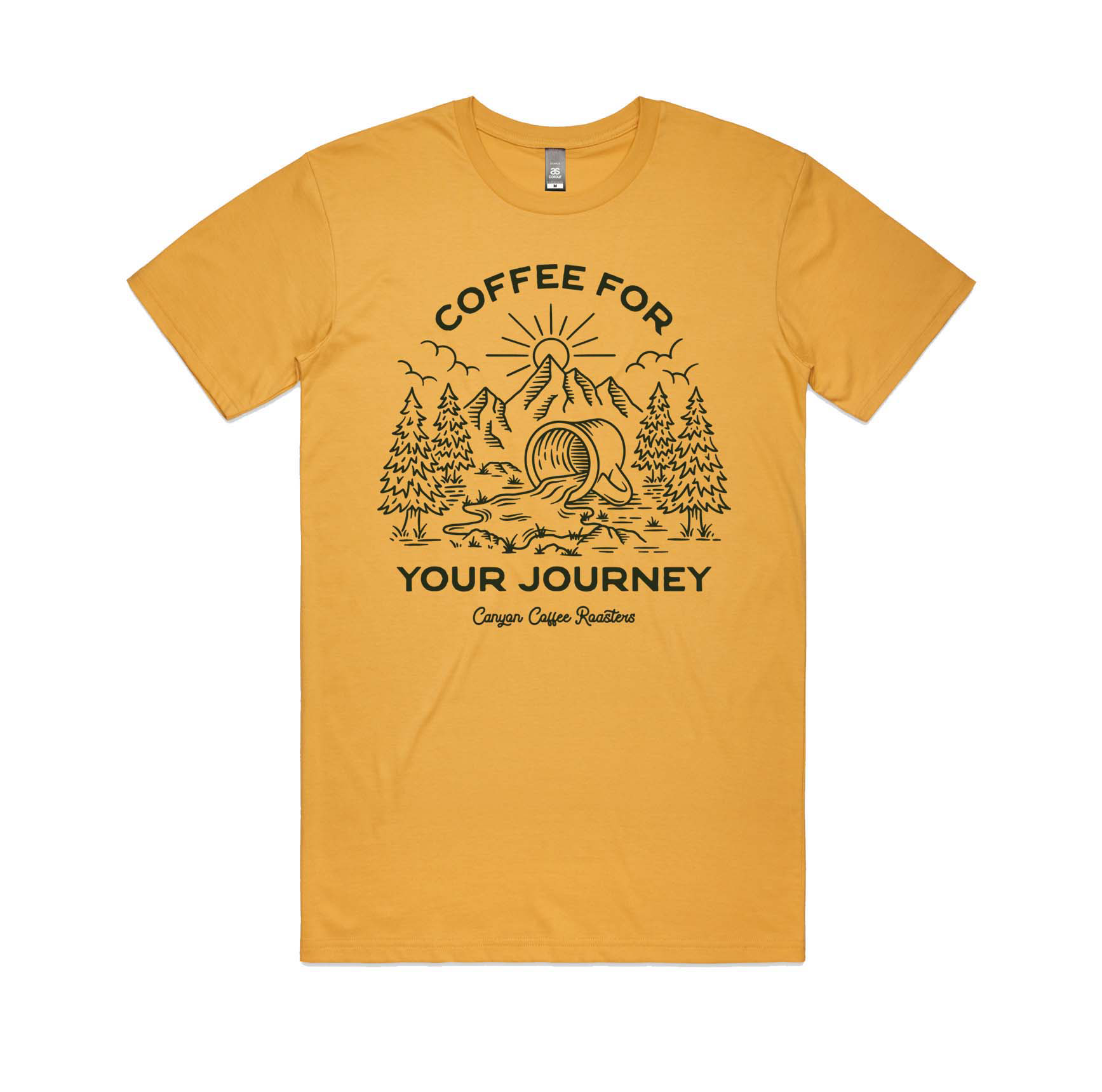 Canyon Coffee Roasters T-Shirt, Yellow